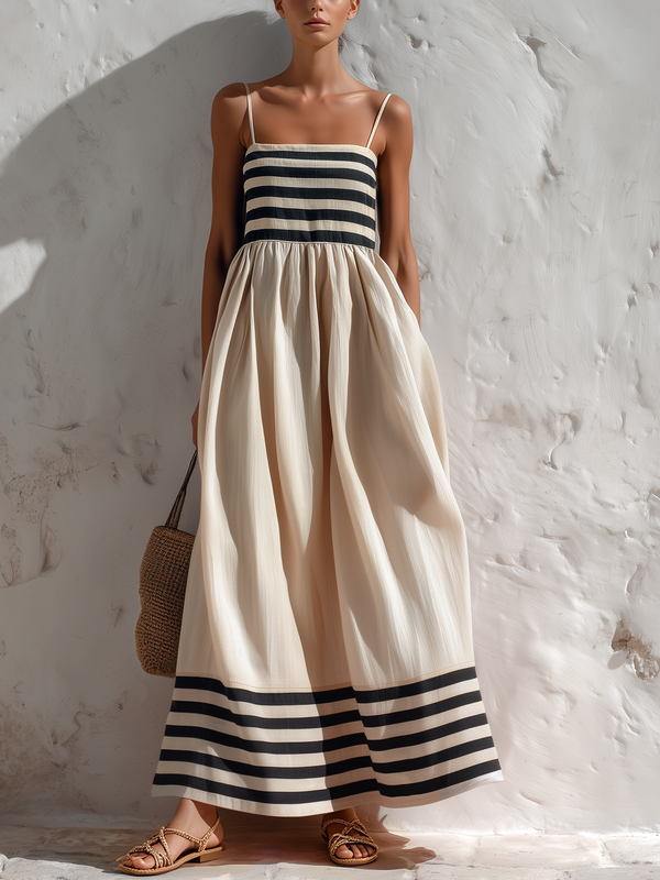 CATALINA | VESTIDO CON ESTAMPADO DE RAYAS