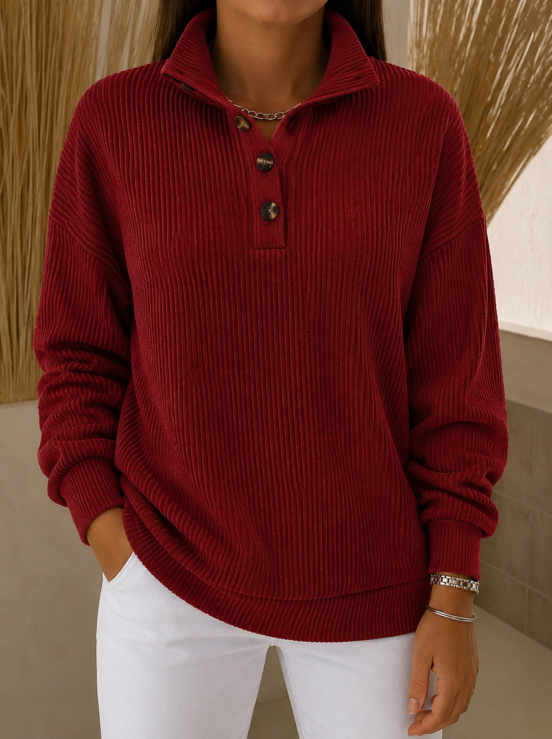 Amparo | Polo con Cuello de Pico
