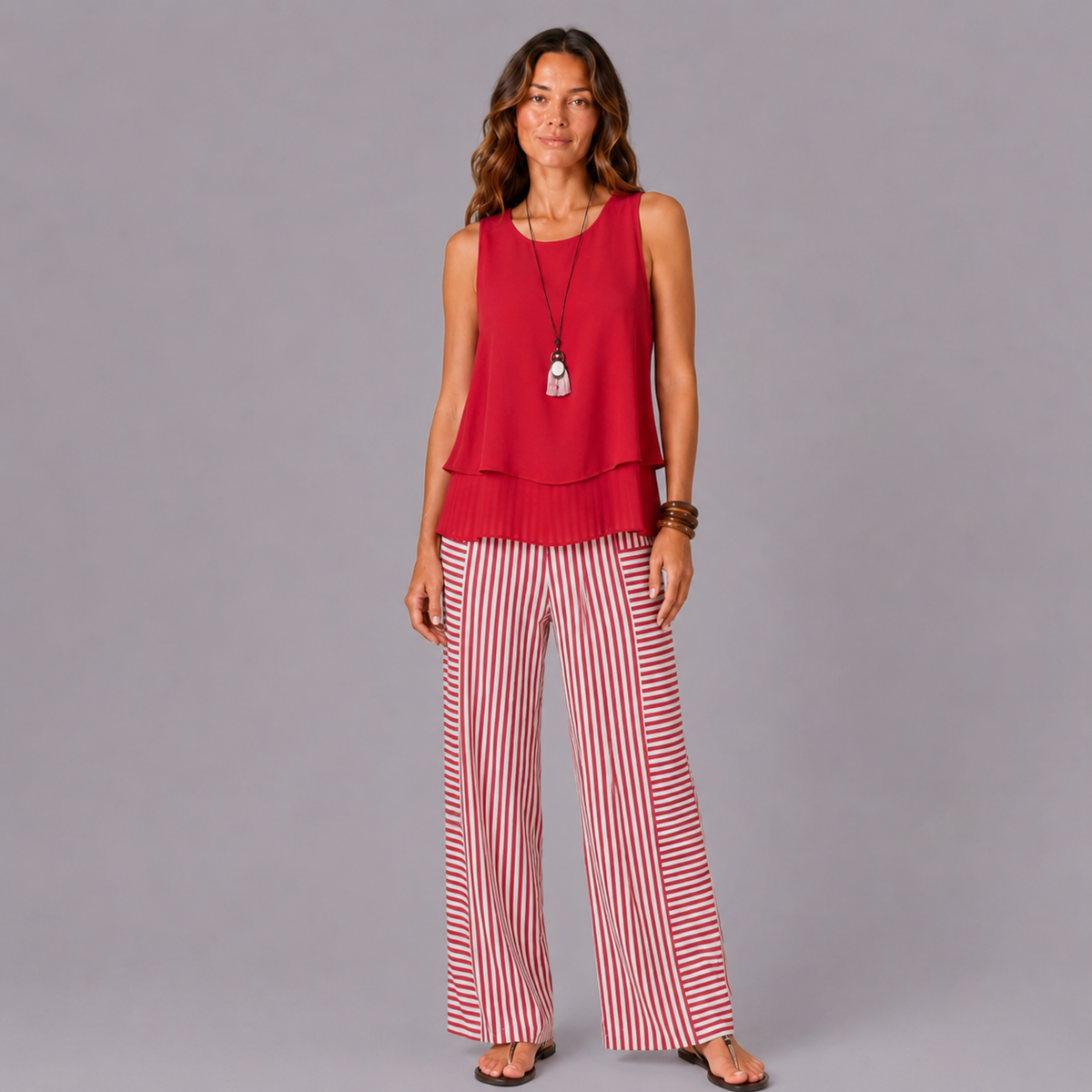 ROSA | CONJUNTO RIVIERA A RAYAS