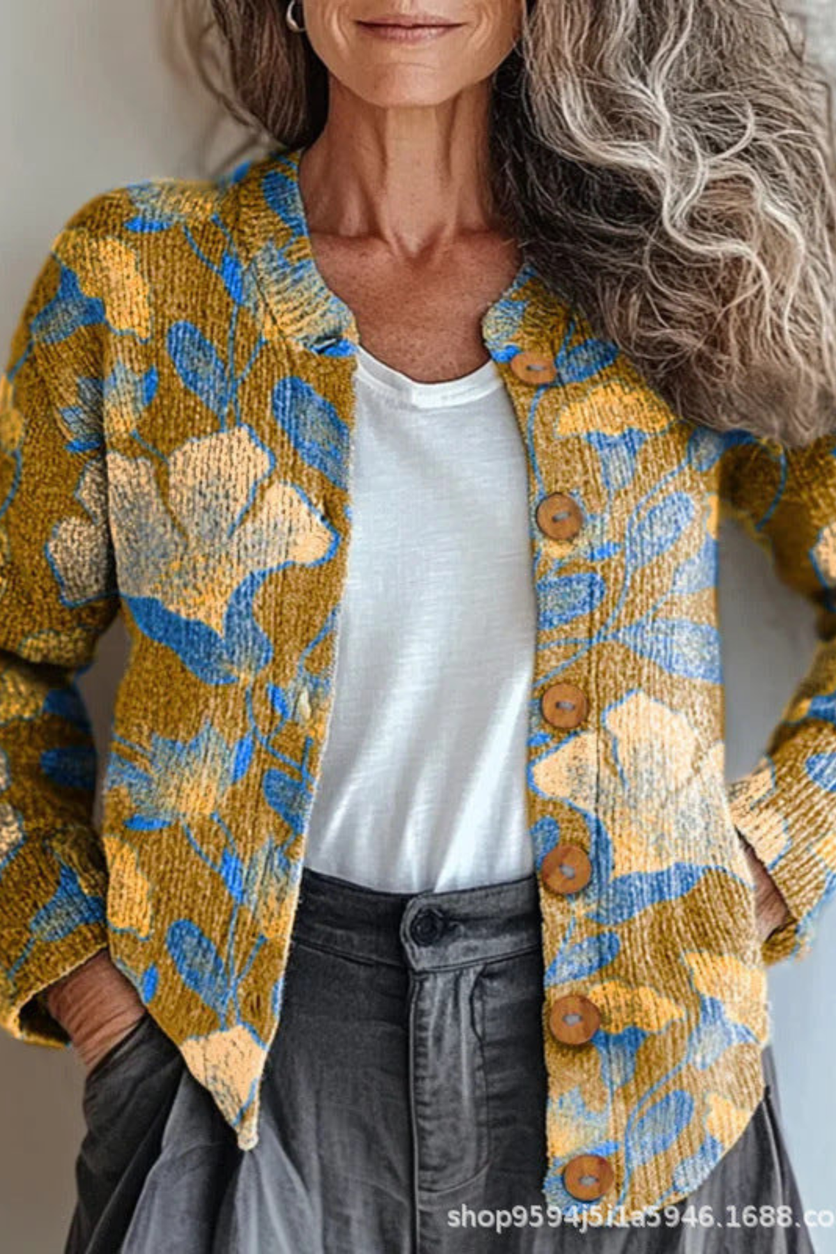 Petronella | Floral Patchwork Cardigan