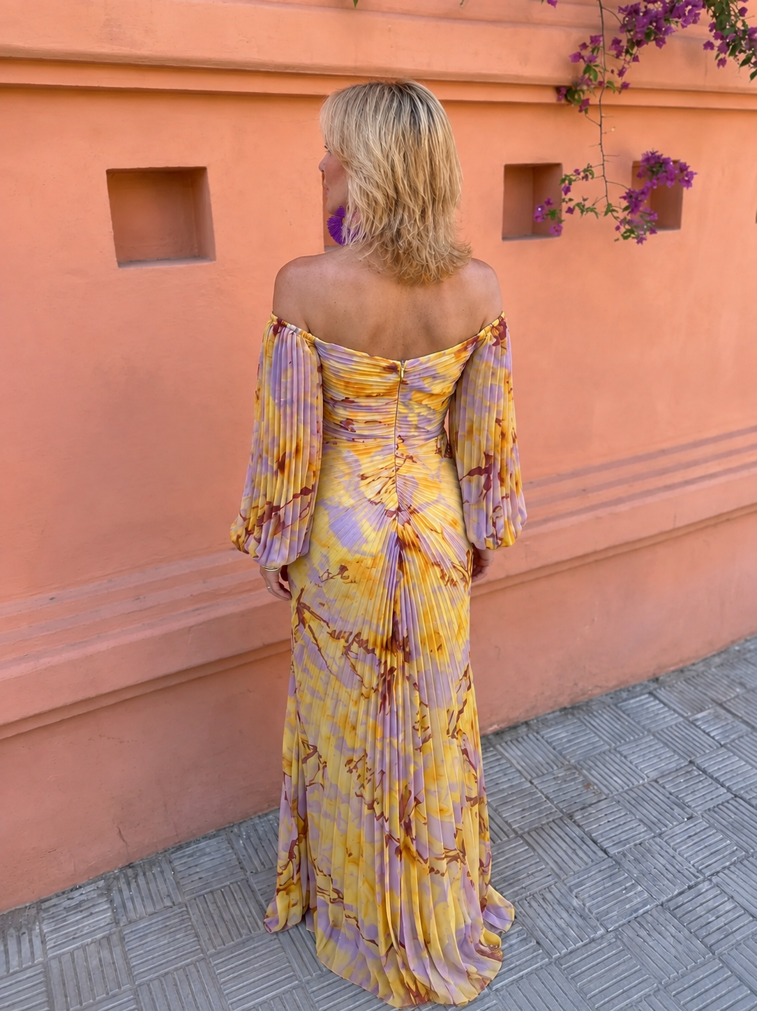 GRETA™ – VESTIDO LARGO FLORAL CON ESCOTE EN V