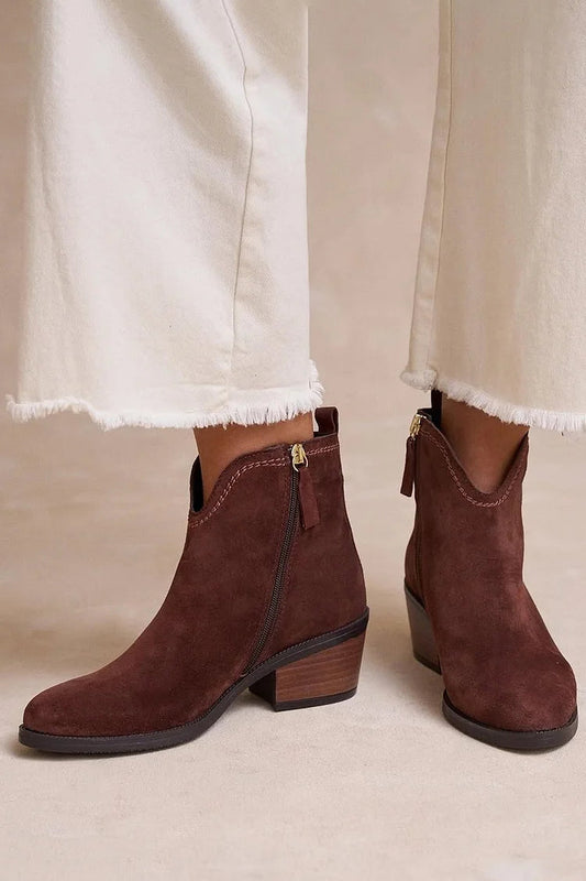 Céline™ | Elegantes Botines de Ante
