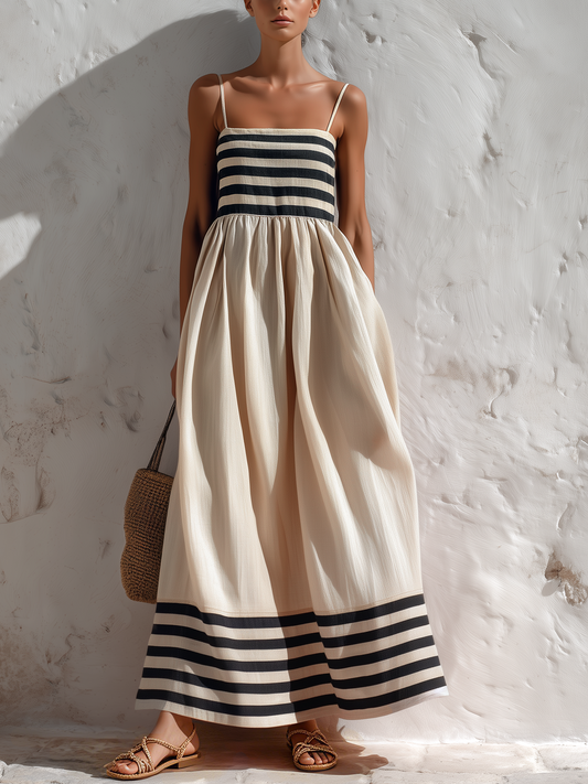 CATALINA | VESTIDO CON ESTAMPADO DE RAYAS