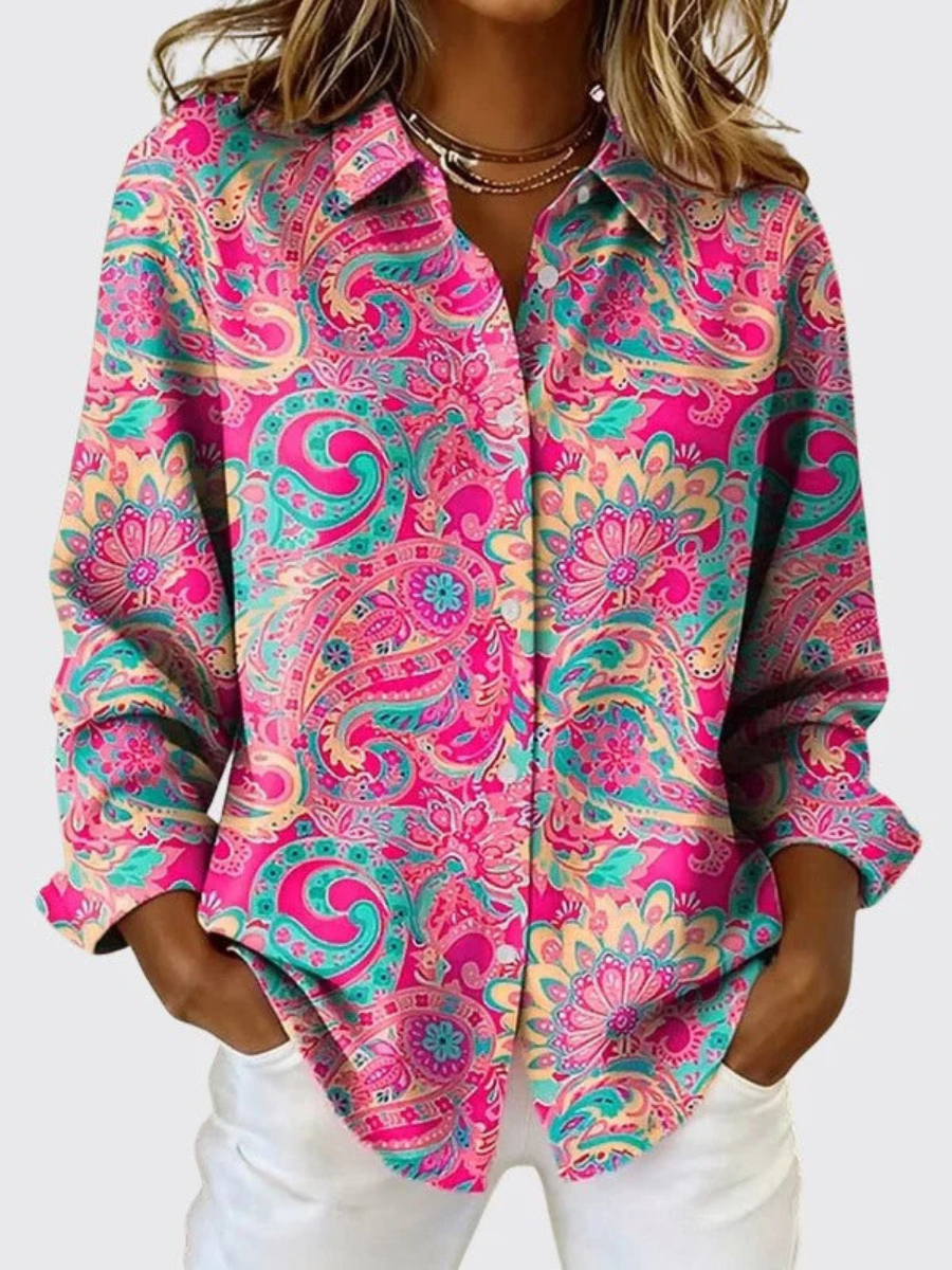 Joanna | Blusa de Estampado Paisley