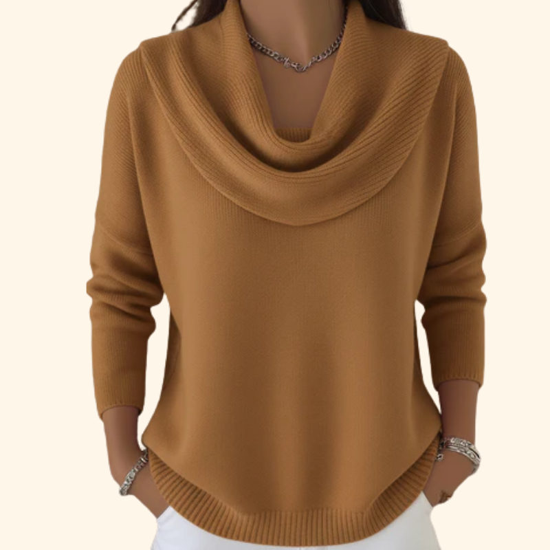 Darcy | Suéter de Cuello Drapado