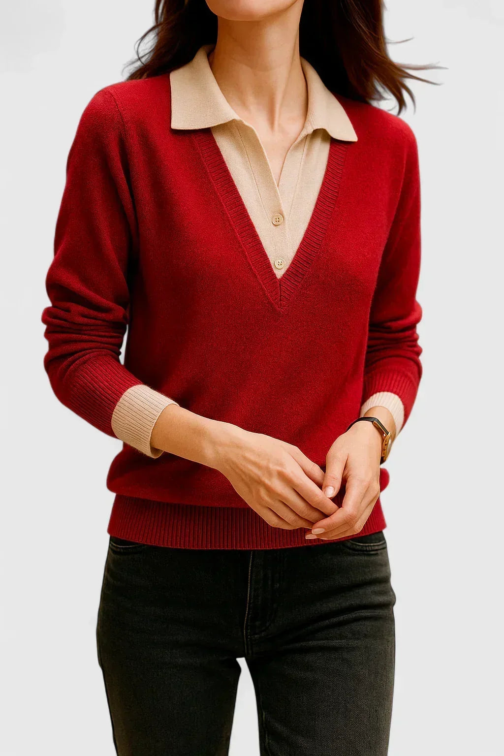 Pauline | Suéter de Cuello en V