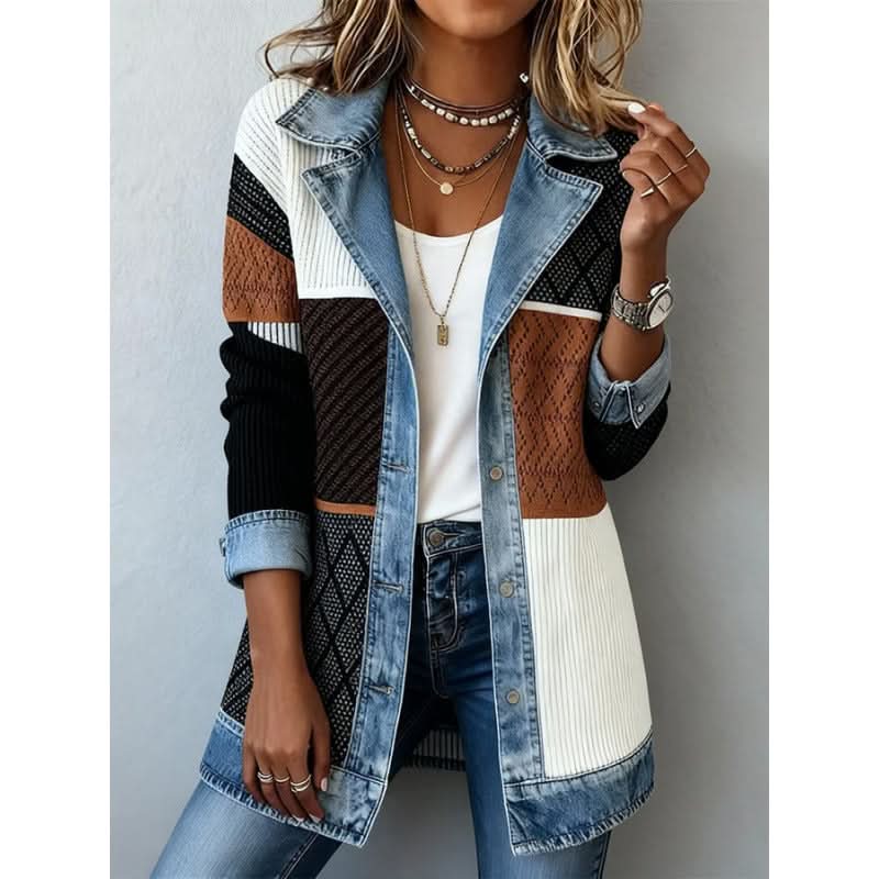 Celine | Chaqueta Entallada con Ribete Contraste