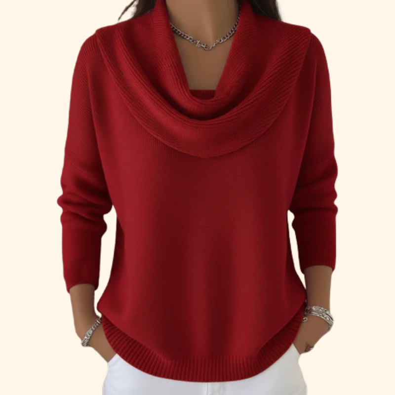 Darcy | Suéter de Cuello Drapado