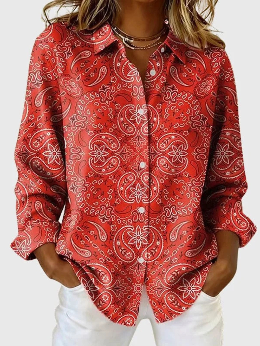 Joanna | Blusa de Estampado Paisley