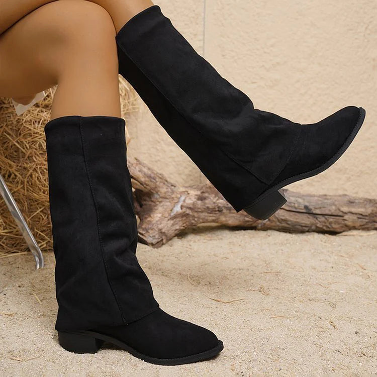Noémie™ | Botas de Ante Altas