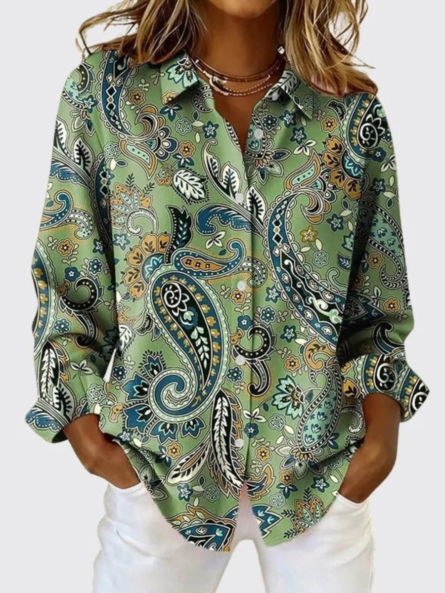 Joanna | Blusa de Estampado Paisley