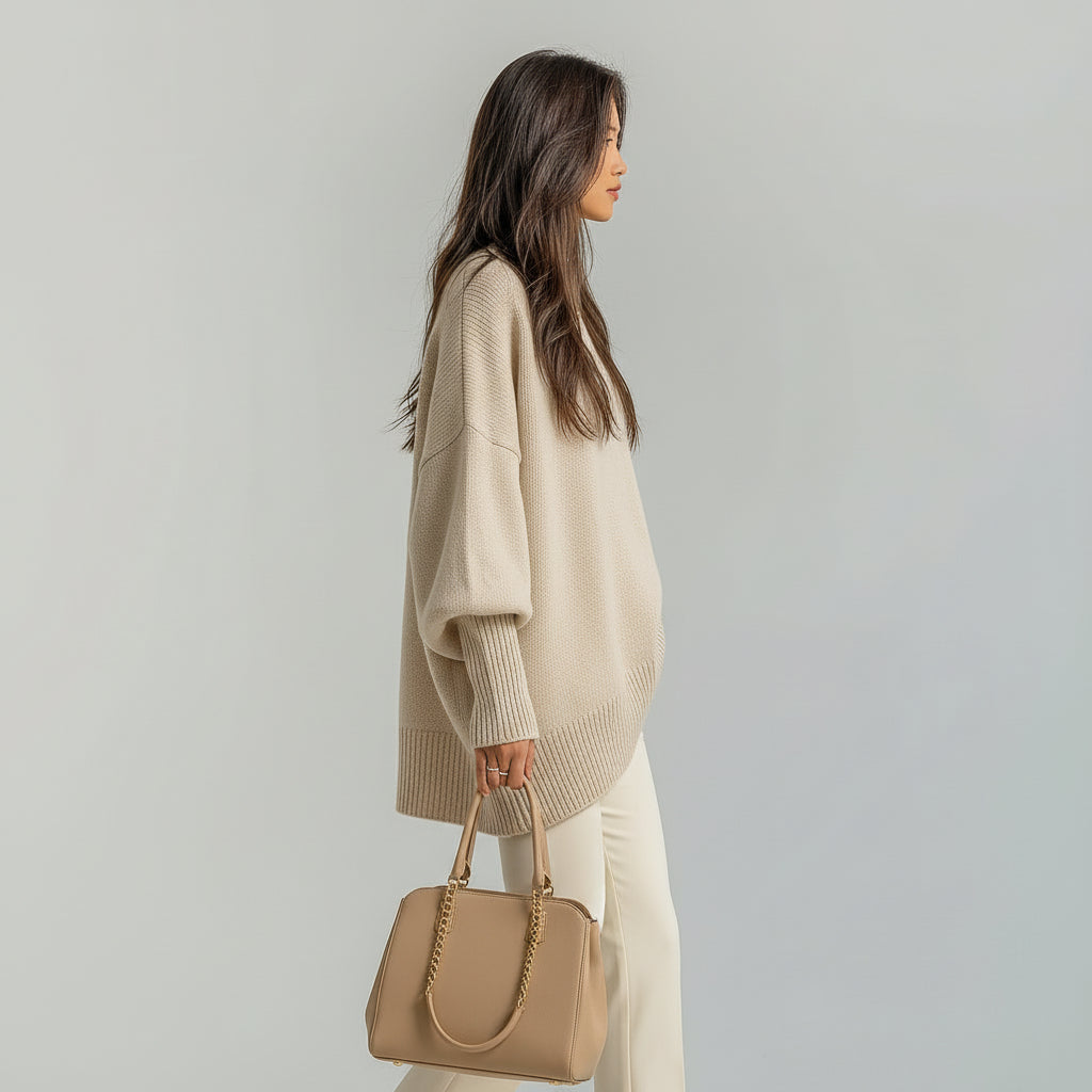 Helene | Draped Asymmetrical Poncho