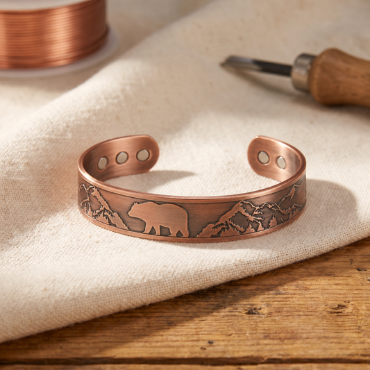 Pulsera de Cobre Madre Oso