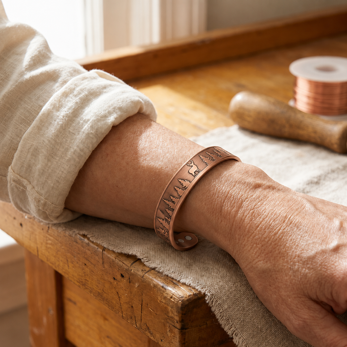 Pulsera de Cobre Orgulloso Ciervo