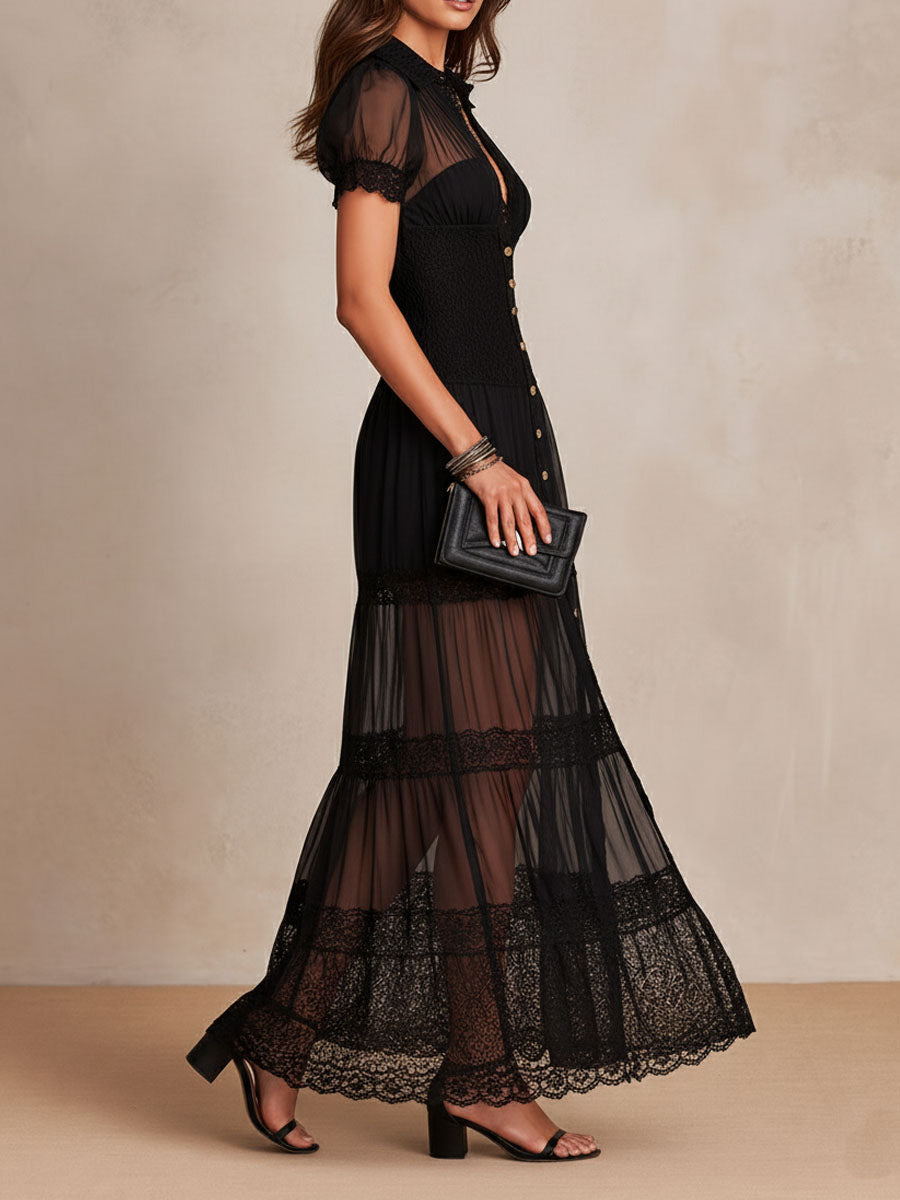 JULIETTE | LARGO VESTIDO DE ENCAJE