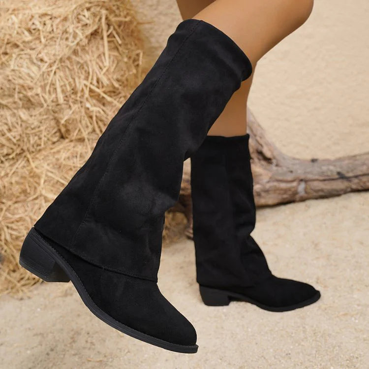 Noémie™ | Botas de Ante Altas