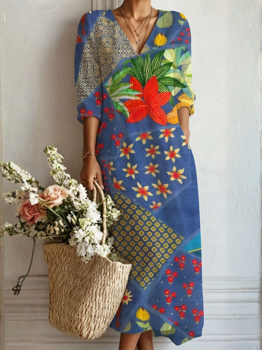 TRINIDAD™ | VESTIDO LARGO BOHEMIO
