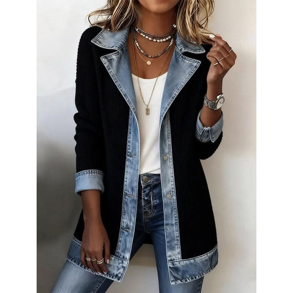 Celine | Chaqueta Entallada con Ribete Contraste