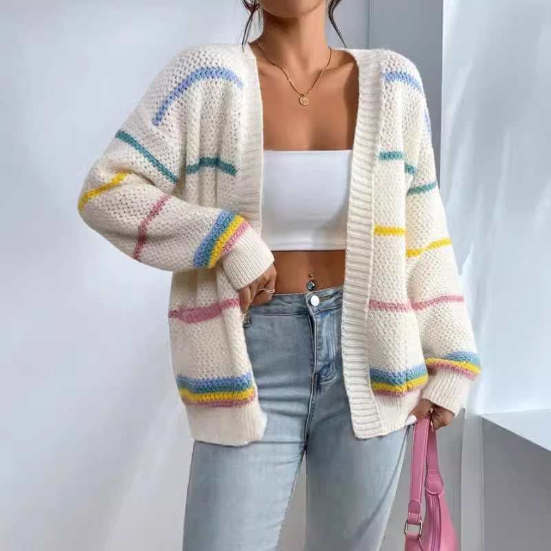 Suave Cardigan Oversize de Punto