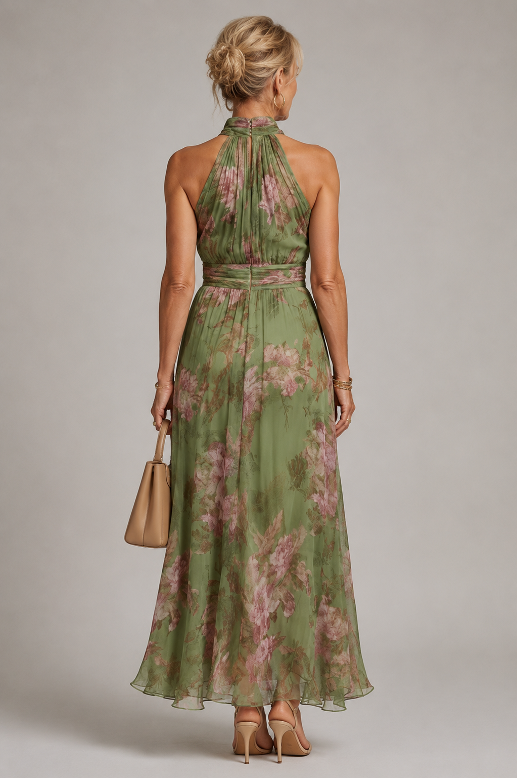 Julie | Vestido Floral de Cuello Halter