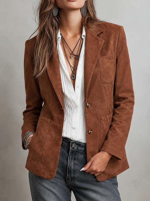 Marcelle | Vintage Brown Blazer