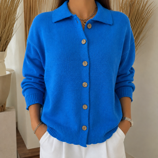 Vega | Chaqueta de Punto con Cuello Camisero