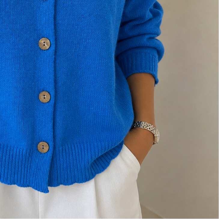 Vega | Chaqueta de Punto con Cuello Camisero