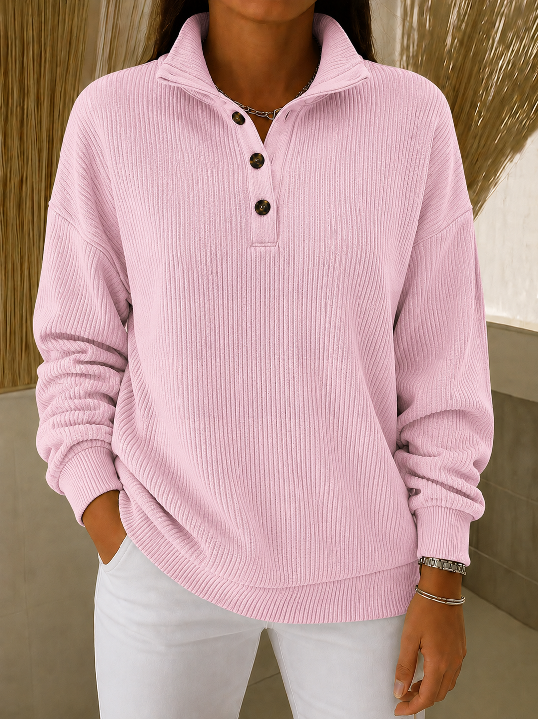 Amparo | Polo con Cuello de Pico