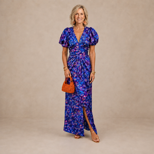 TORA™ – VESTIDO ELEGANTE CON MANGAS PLEGADAS