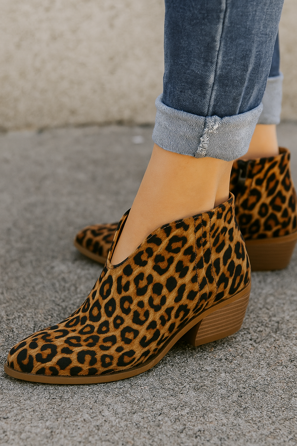 Camille™ | Botines con Estampado de Leopardo