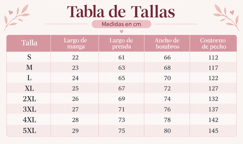 Tabla de tallas