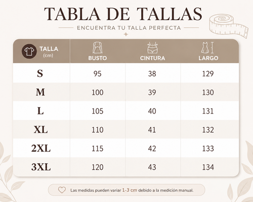 Tabla de tallas