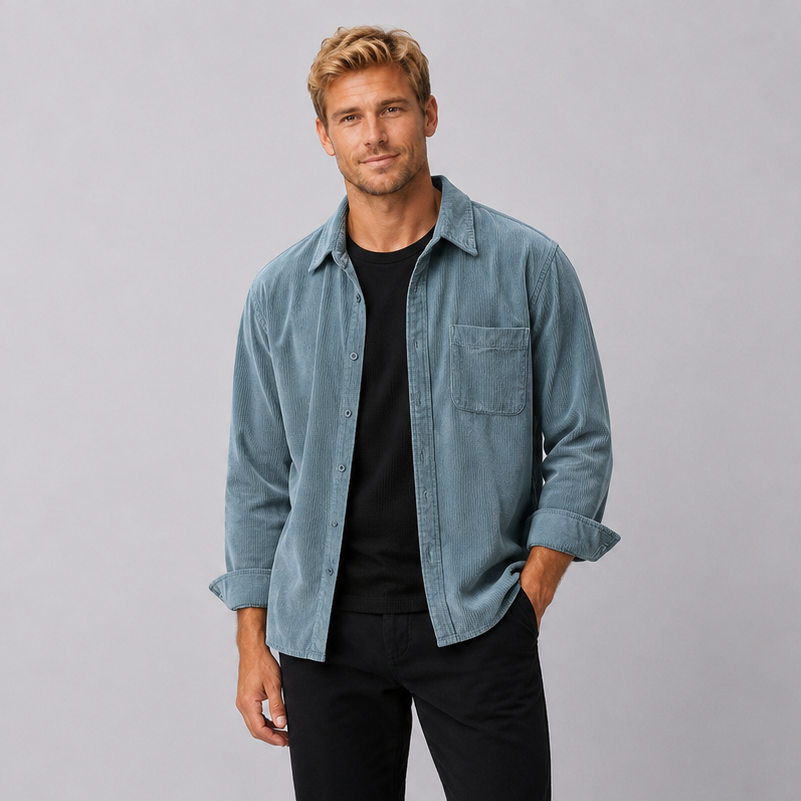 DENNIS | SOBRECAMISA DE PANA PARA HOMBRE