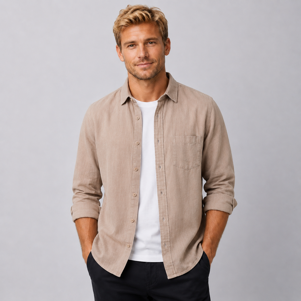 EZIO | CAMISA DE ALGODÓN CASUAL