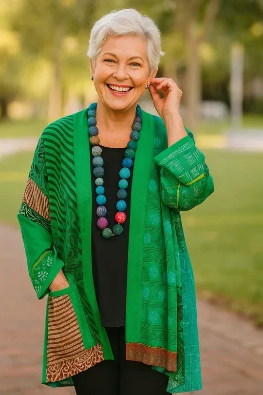Astrid | Elegant Draped Cardigan