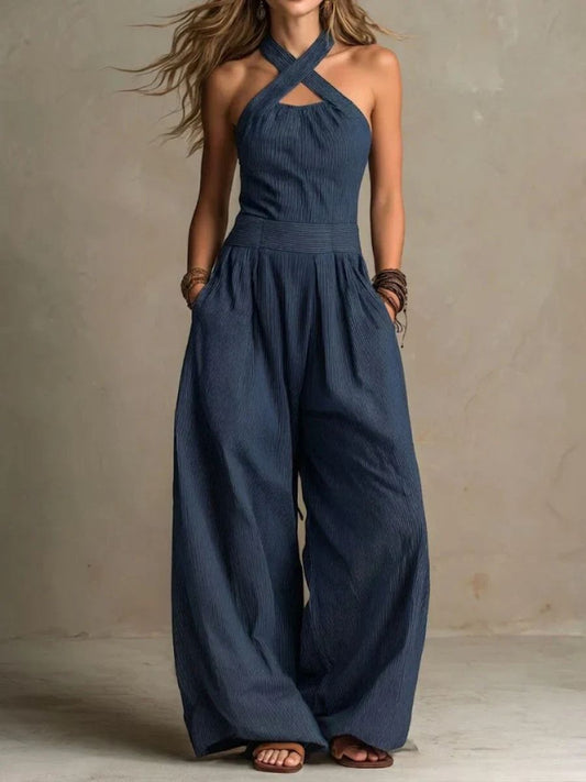 VELAMAR | MONO ELEGANTE CON ESCOTE CRUZADO