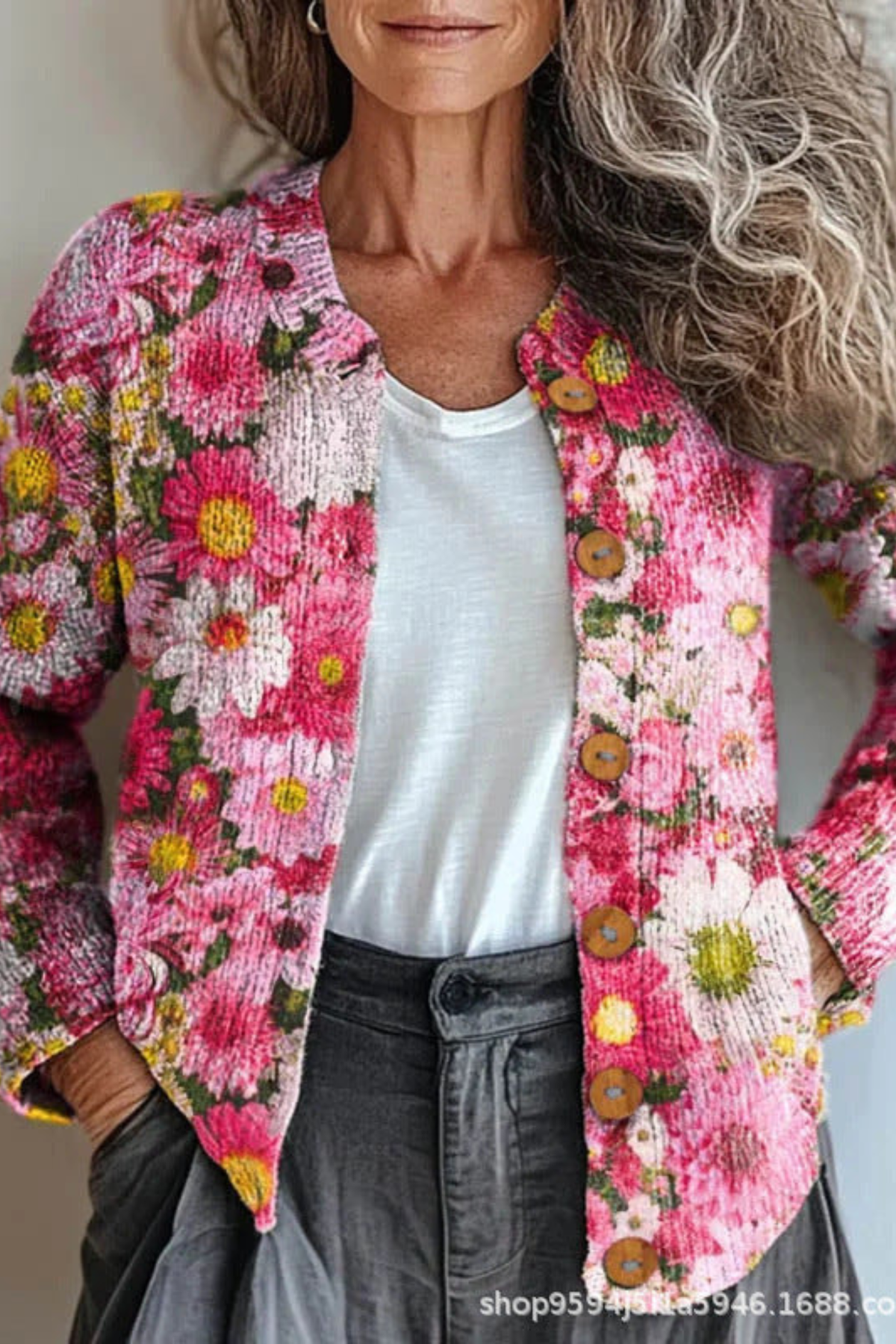 Petronella | Floral Patchwork Cardigan