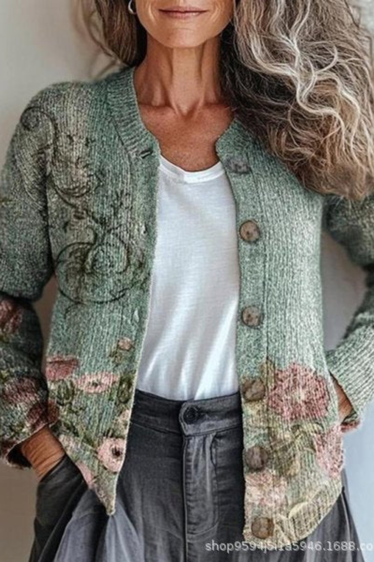 Petronella | Floral Patchwork Cardigan