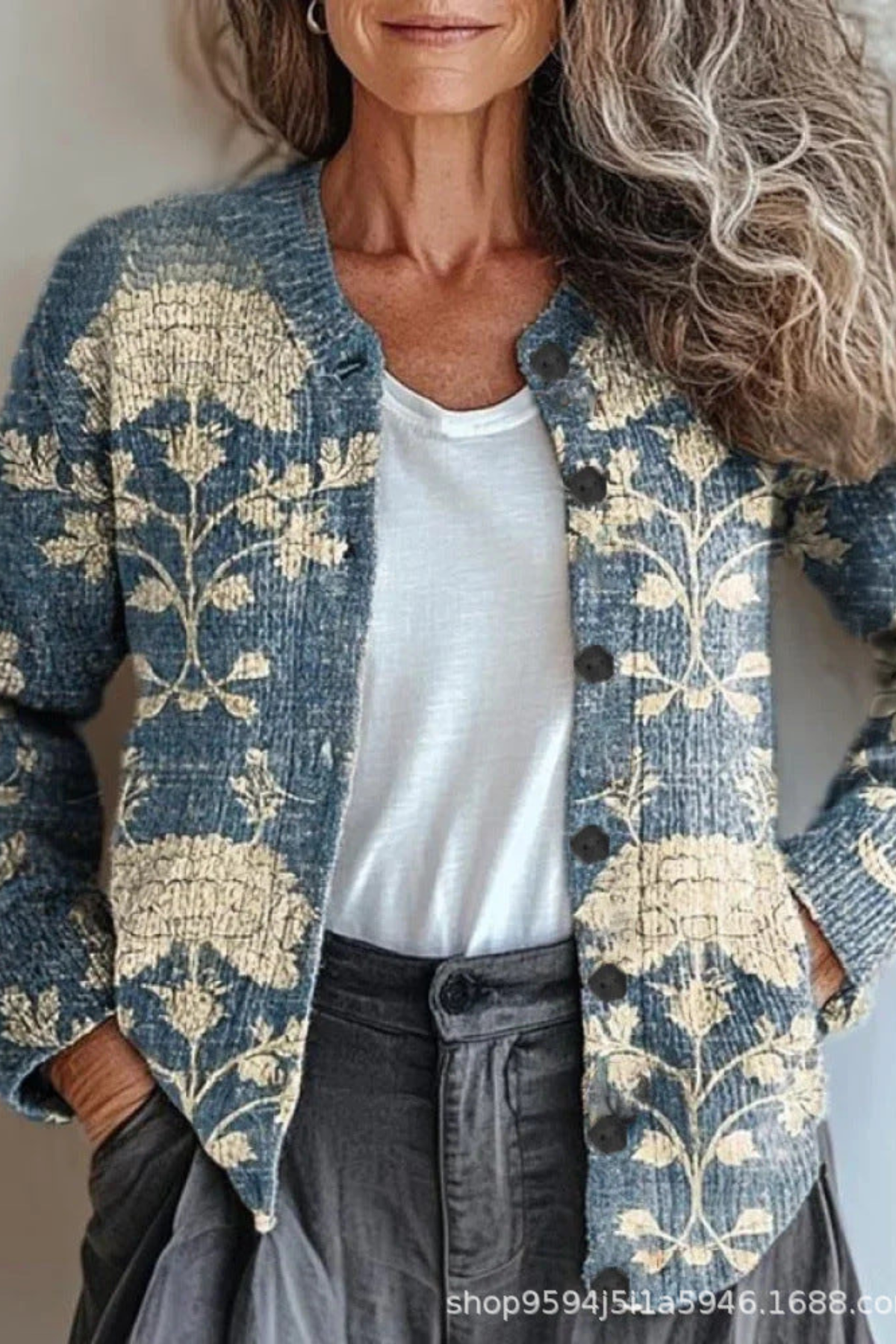 Petronella | Floral Patchwork Cardigan