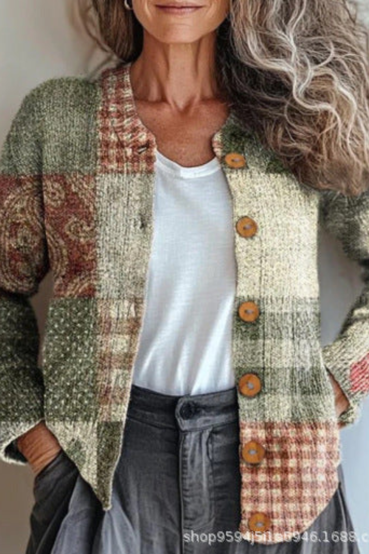 Petronella | Floral Patchwork Cardigan