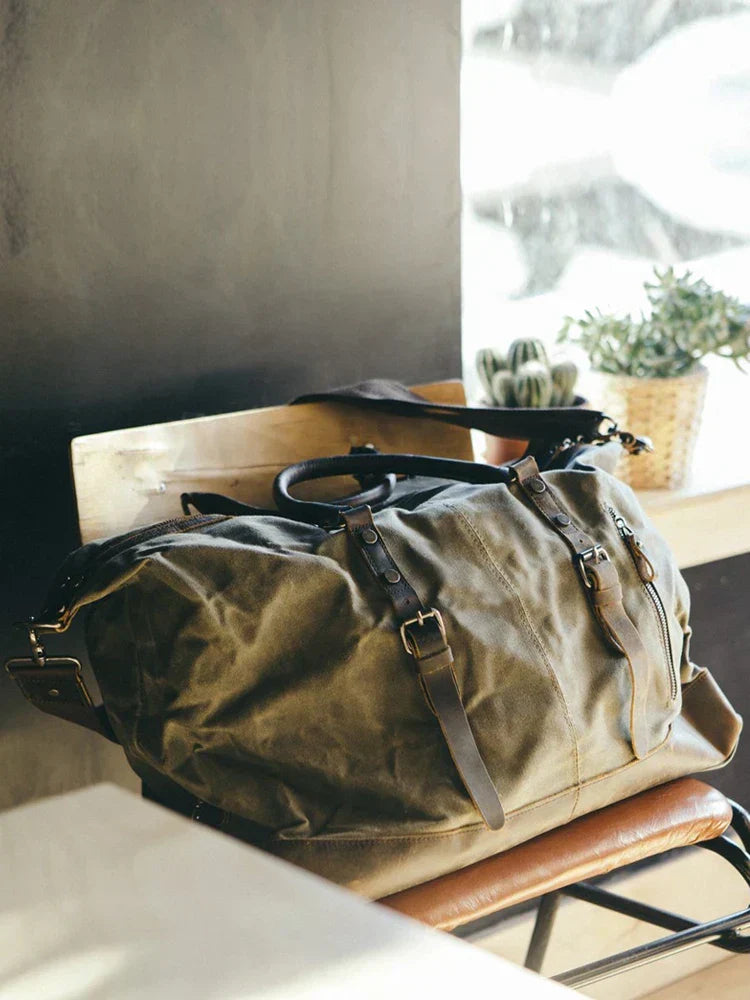 Bolso de Viaje Kingsley en Lona y Cuero