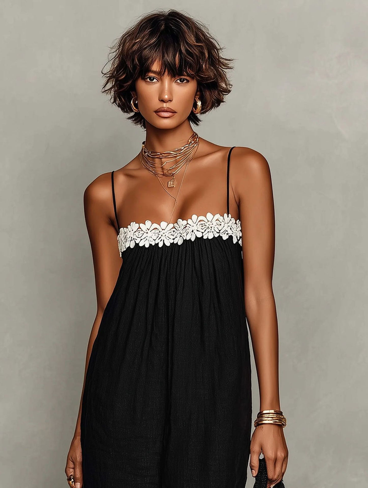 Mirelle™ | Vestido Maxi con Bloques de Color y Tirantes de Espagueti