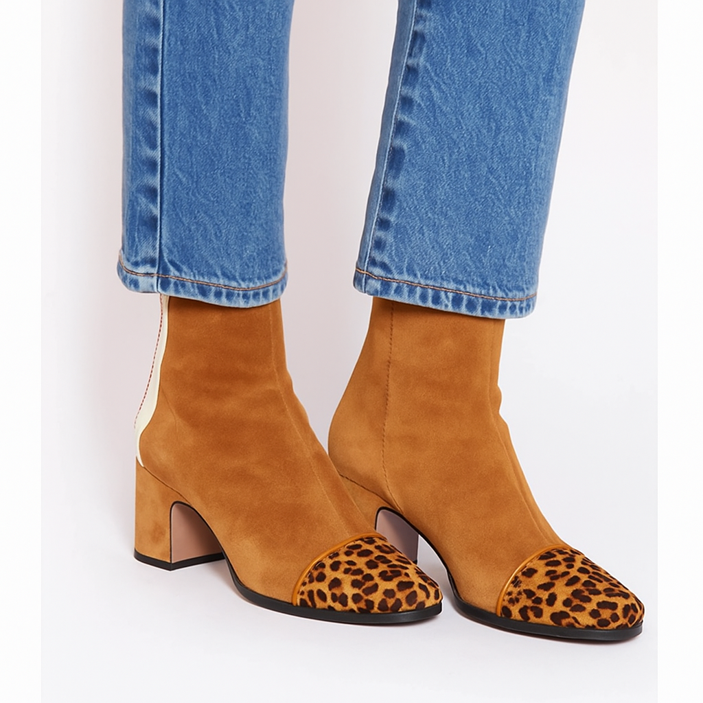 Vivienne™ | Botines Modernos con Detalles Contrastantes