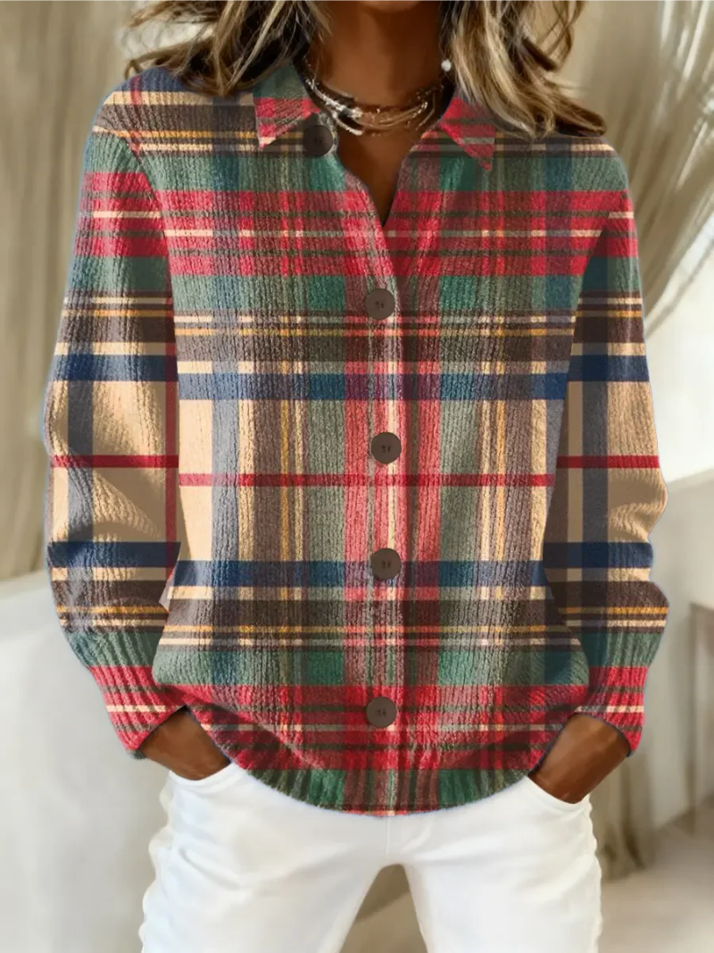 Gloria | Multicolored Checkered Cardigan