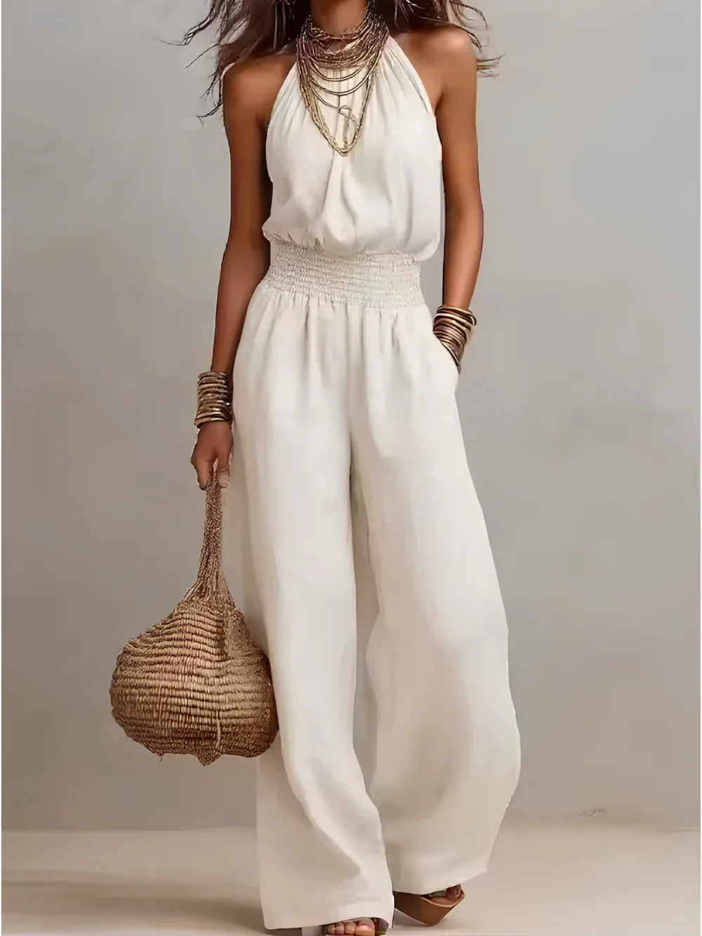 YAMILA | MONO CON CUELLO HALTER