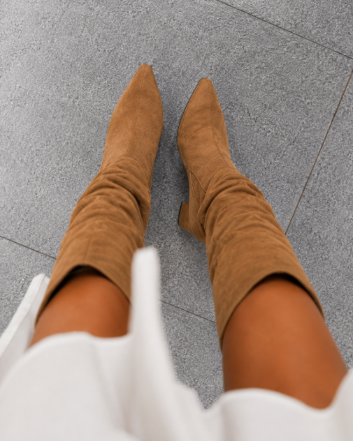Colette™ | Botas Altas de Ante Elegantes