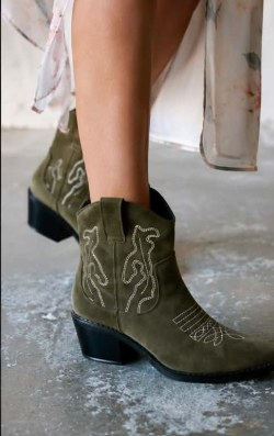 Élise™ | Botines Cortos de Ante Suave