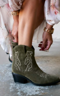 Élise™ | Botines Cortos de Ante Suave