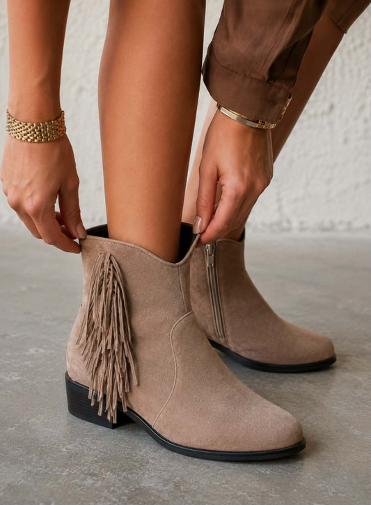 Manon™ | Botas con Detalles de Flecos