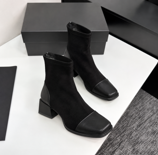 Solène™ | Botines de ante Elegantes